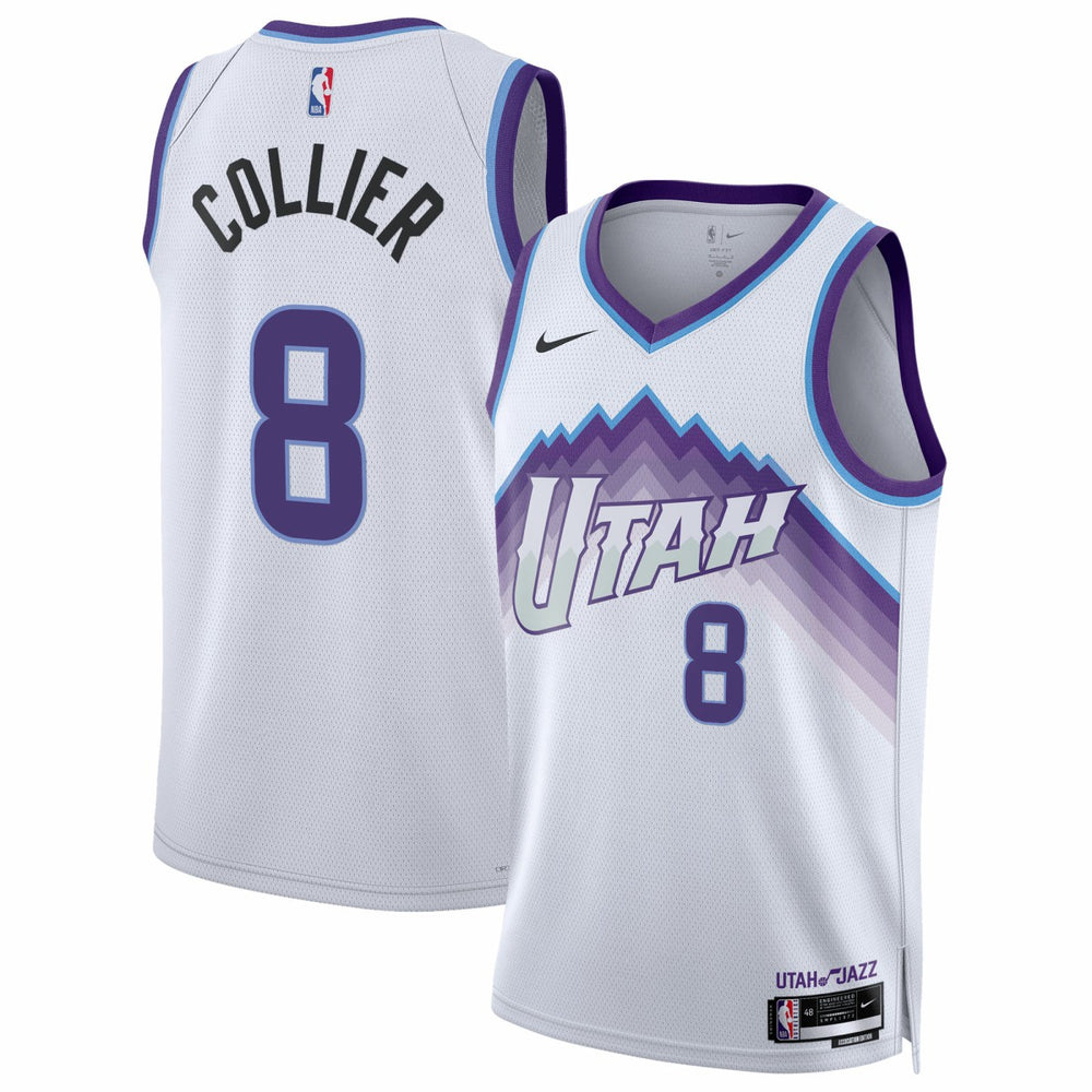 Isaiah Collier Utah Jazz Unisex Swingman Jersey Association Edition White - Nike