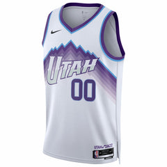 Utah Jazz Unisex Swingman Custom Jersey Association Edition White - Nike