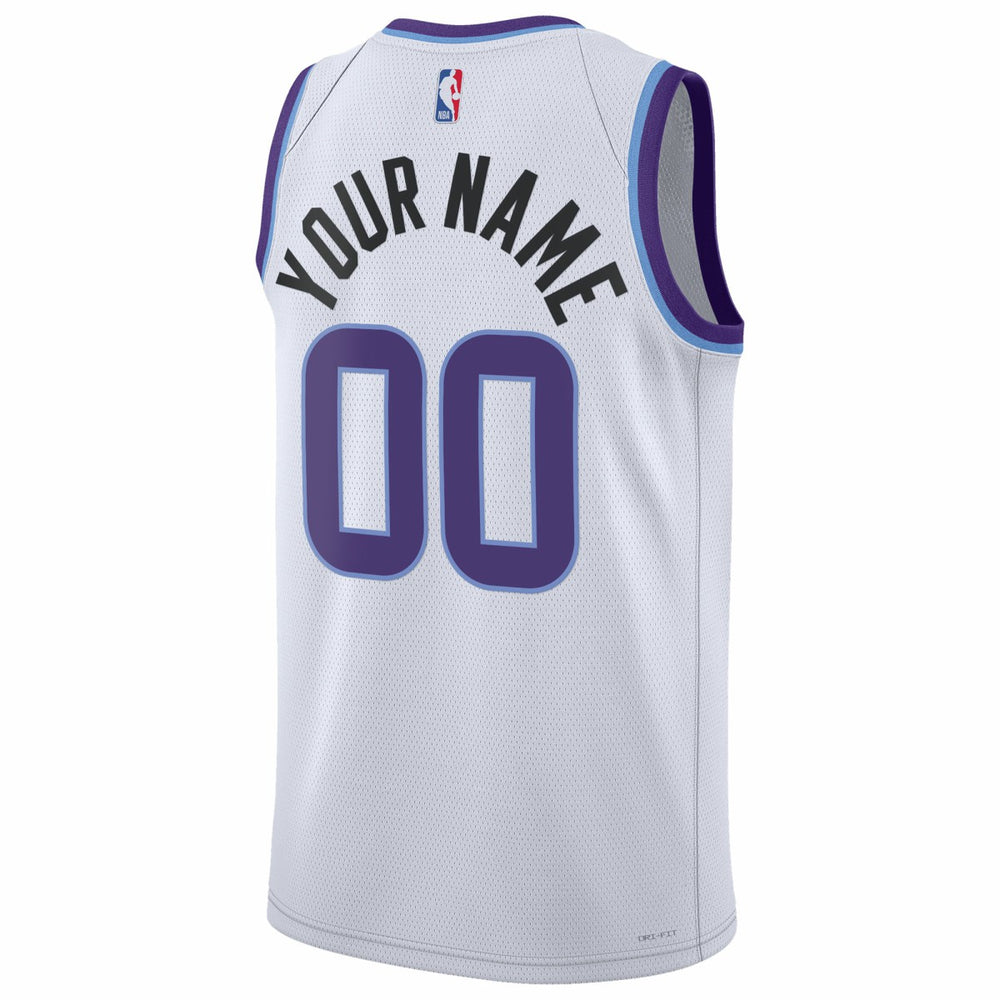 Utah Jazz Unisex Swingman Custom Jersey Association Edition White - Nike