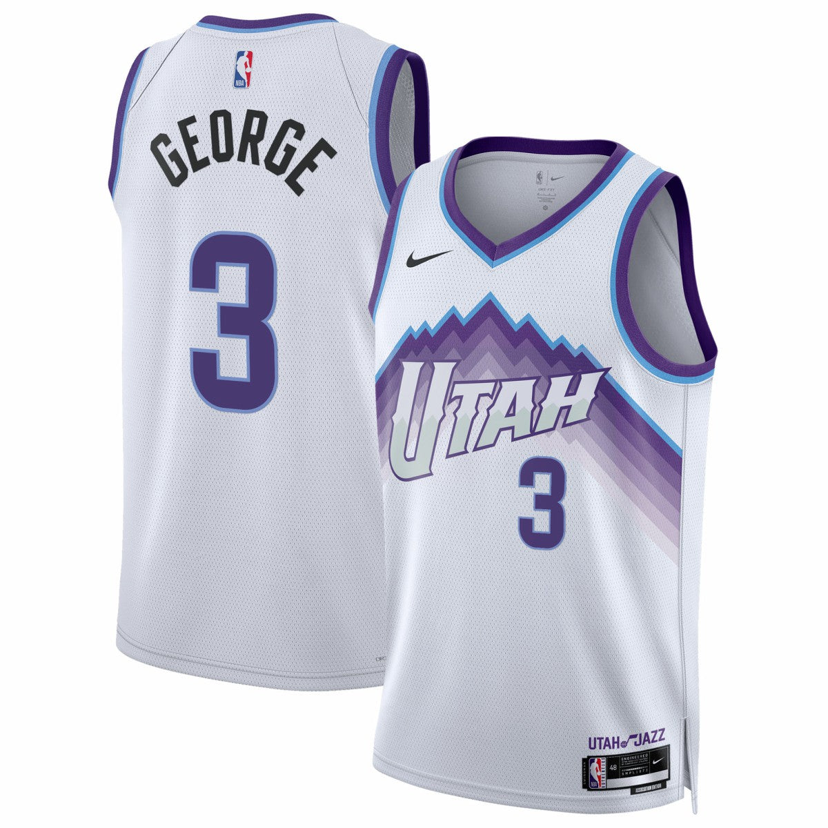 Keyonte George Utah Jazz Unisex Swingman Jersey Association Edition White - Nike