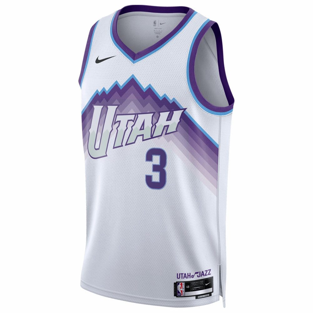 Keyonte George Utah Jazz Unisex Swingman Jersey Association Edition White - Nike