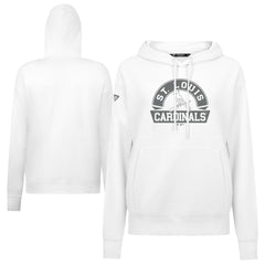 St. Louis Cardinals Levelwear Women's Adorn Banner Arch Hoodie - White Hoodies