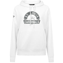 St. Louis Cardinals Levelwear Women's Adorn Banner Arch Hoodie - White Hoodies
