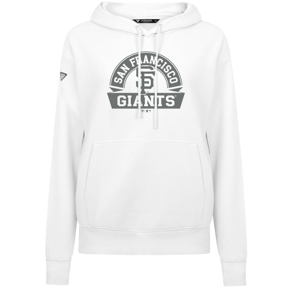 San Francisco Giants Levelwear Women's Adorn Banner Arch Hoodie - White Hoodies