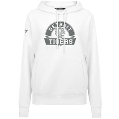 Detroit Tigers Levelwear Women's Adorn Banner Arch Hoodie - White Hoodies