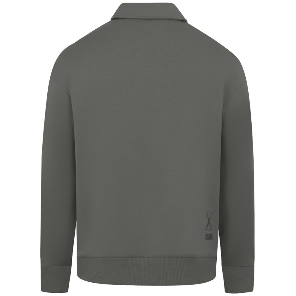 San Francisco Giants Levelwear Women's Canmore Chenille Logo Quarter-Zip Top - Stone Tops