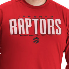 Toronto Raptors G-III Sports by Carl Banks Adaptive Printed Mesh Effect Long Sleeve T-Shirt Red