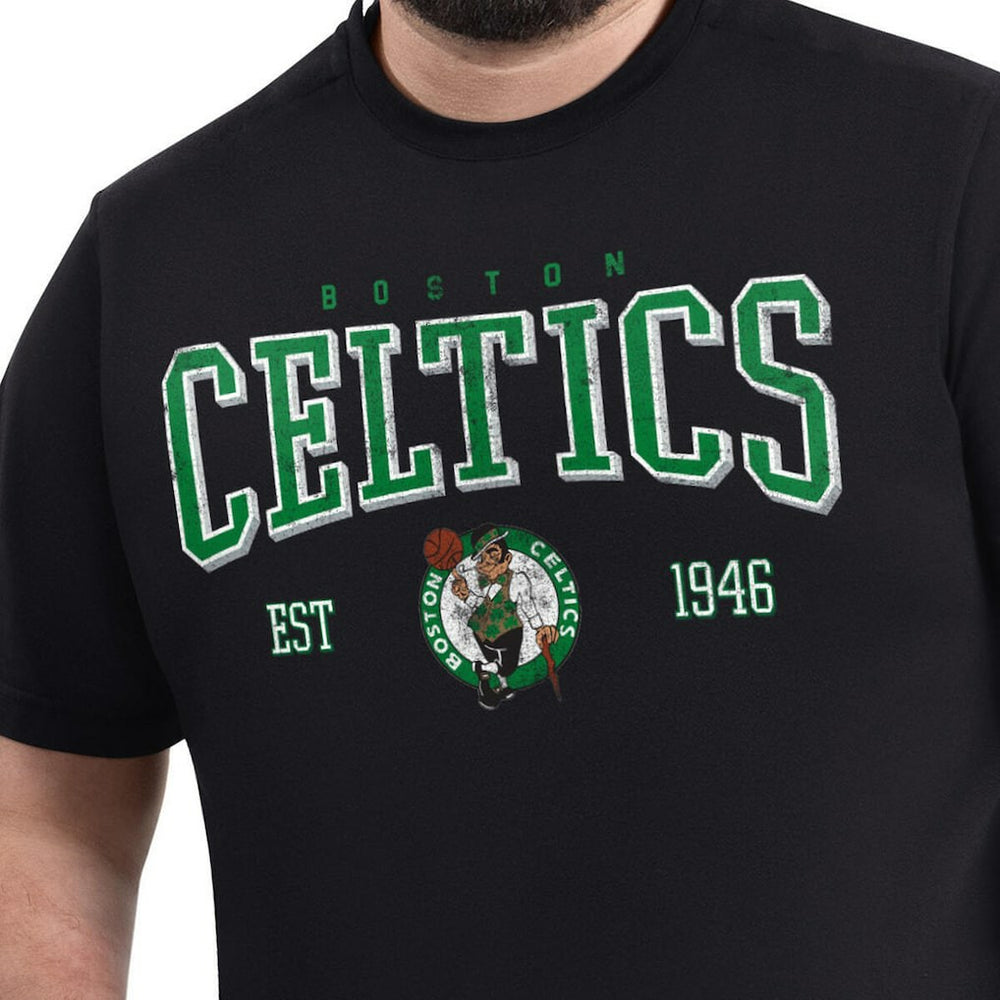 Boston Celtics G-III Sports by Carl Banks Adaptive Classic Team Spirit Short Sleeve T-Shirt Black