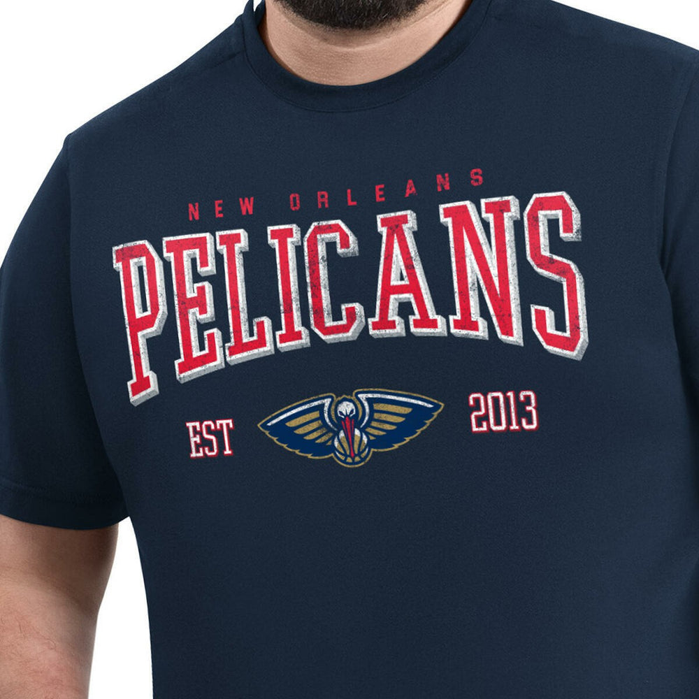 New Orleans Pelicans G-III Sports by Carl Banks Adaptive Classic Team Spirit Short Sleeve T-Shirt Navy outlet