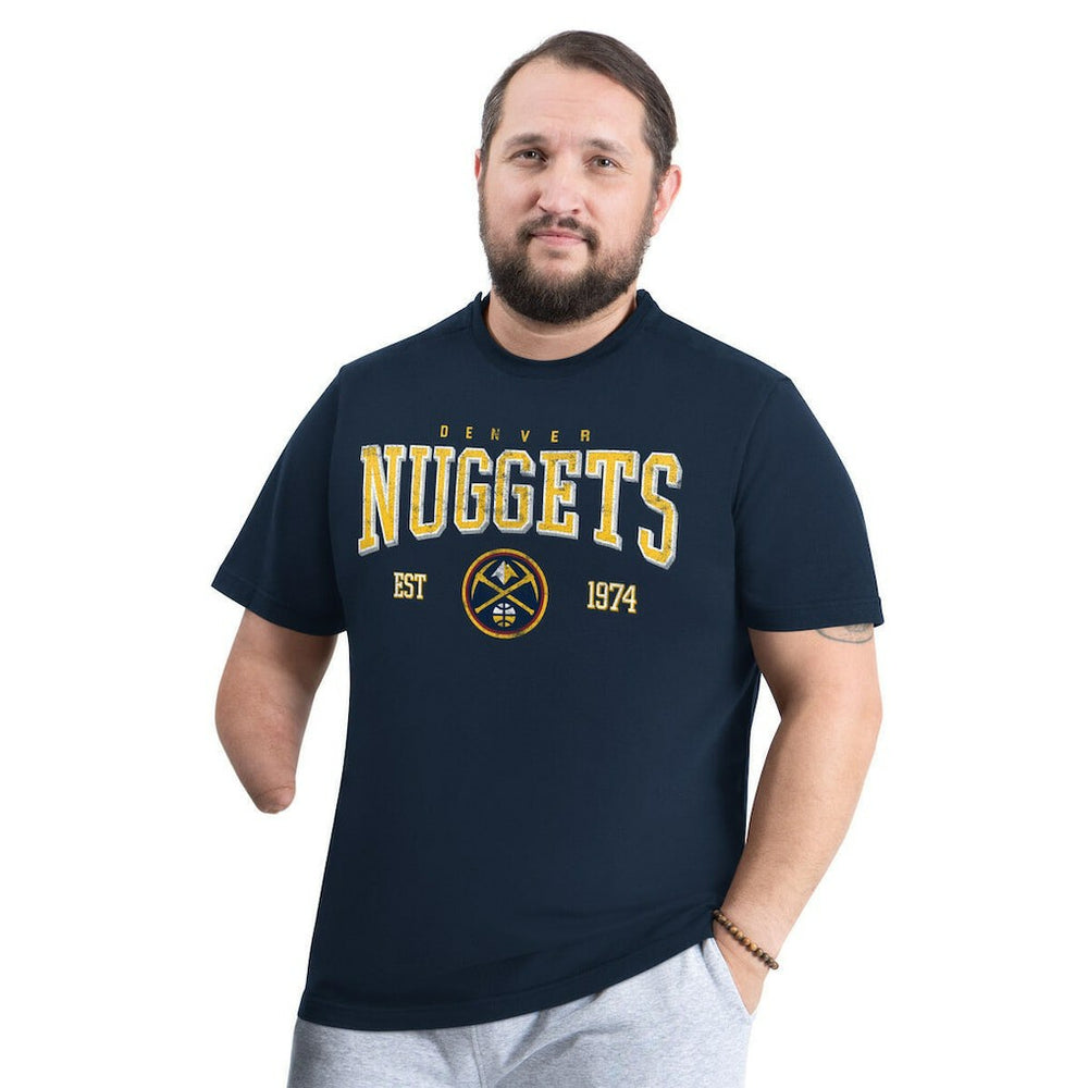 Denver Nuggets G-III Sports by Carl Banks Adaptive Classic Team Spirit Short Sleeve T-Shirt Navy outlet