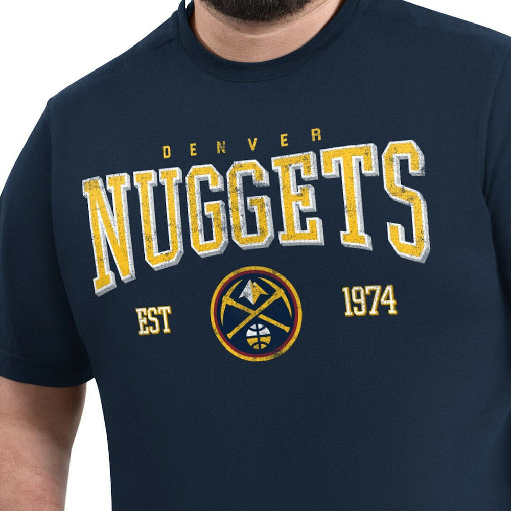 Denver Nuggets G-III Sports by Carl Banks Adaptive Classic Team Spirit Short Sleeve T-Shirt Navy outlet