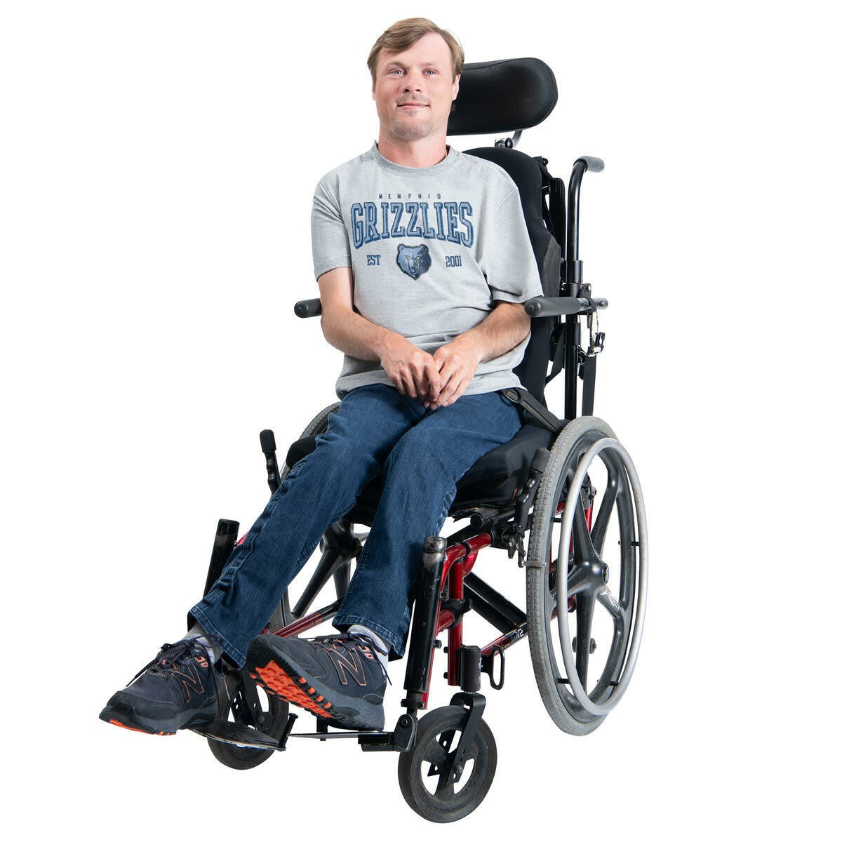 Memphis Grizzlies G-III Sports by Carl Banks Adaptive Classic Team Spirit Short Sleeve T-Shirt Gray