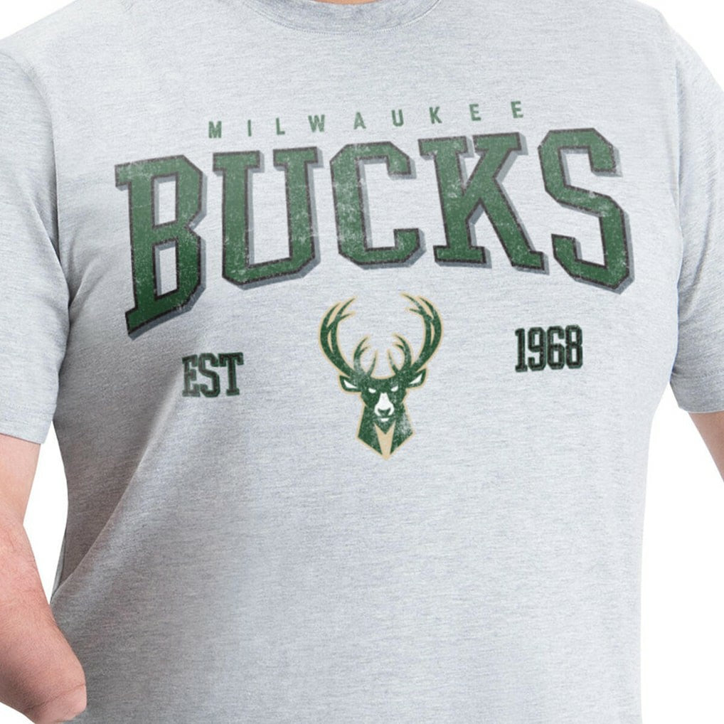 Milwaukee Bucks G-III Sports by Carl Banks Adaptive Classic Team Spirit Short Sleeve T-Shirt Gray outlet