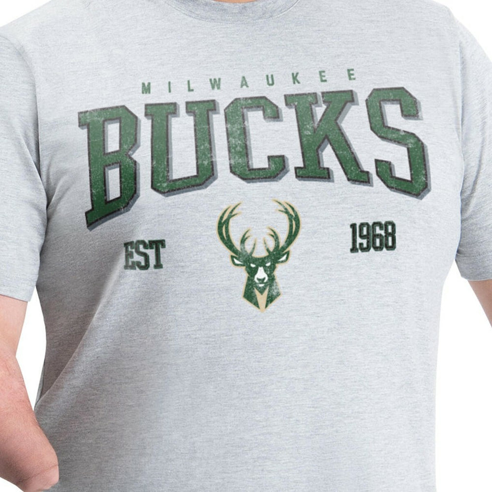 Milwaukee Bucks G-III Sports by Carl Banks Adaptive Classic Team Spirit Short Sleeve T-Shirt Gray outlet