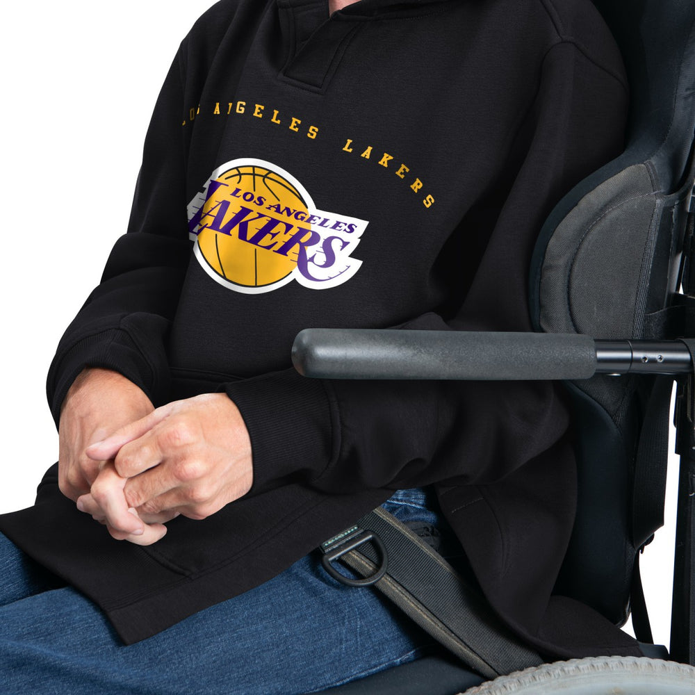 Los Angeles Lakers G-III Sports by Carl Banks Adaptive Team Arc Fleece Hoodie Black