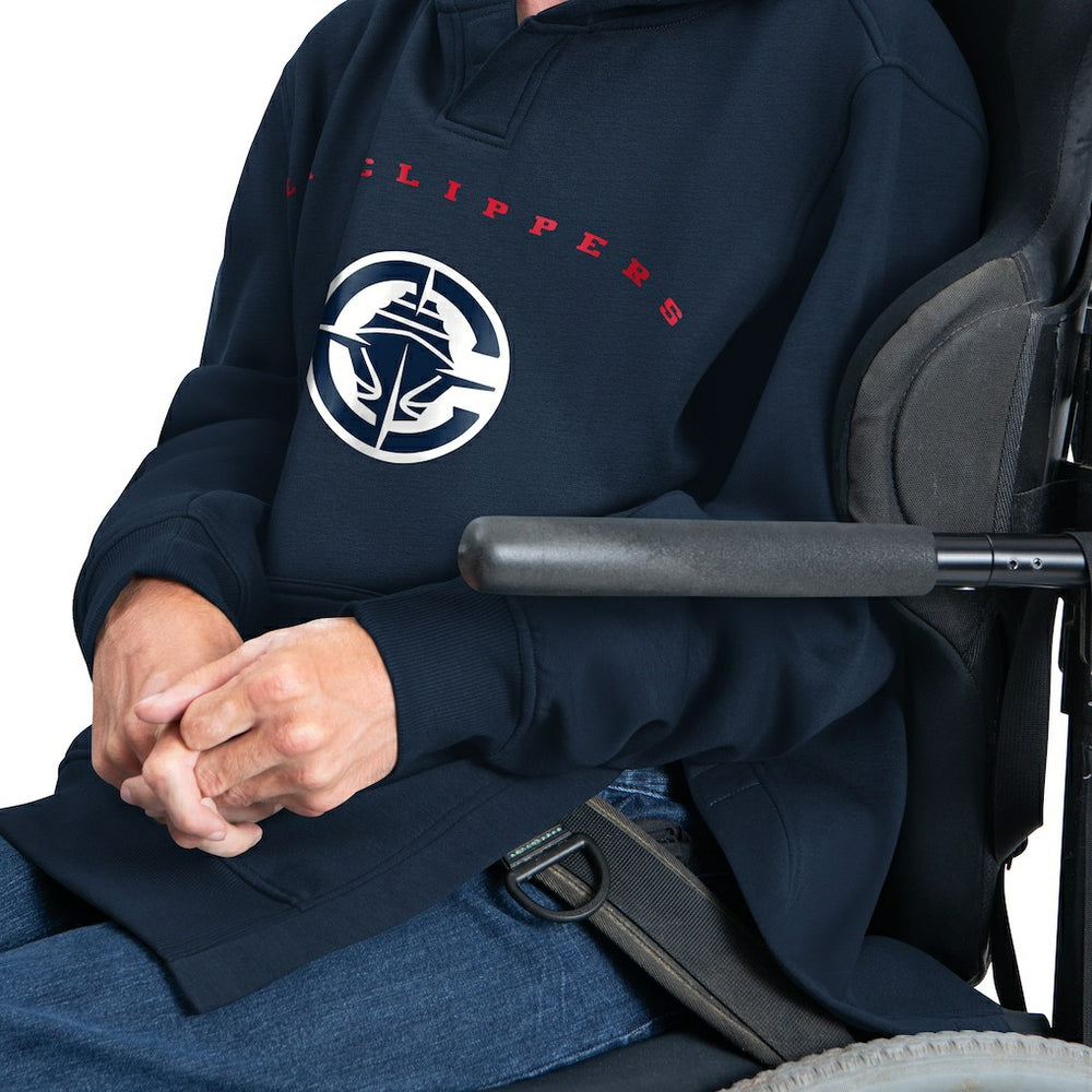 LA Clippers G-III Sports by Carl Banks Adaptive Team Arc Fleece Hoodie Navy