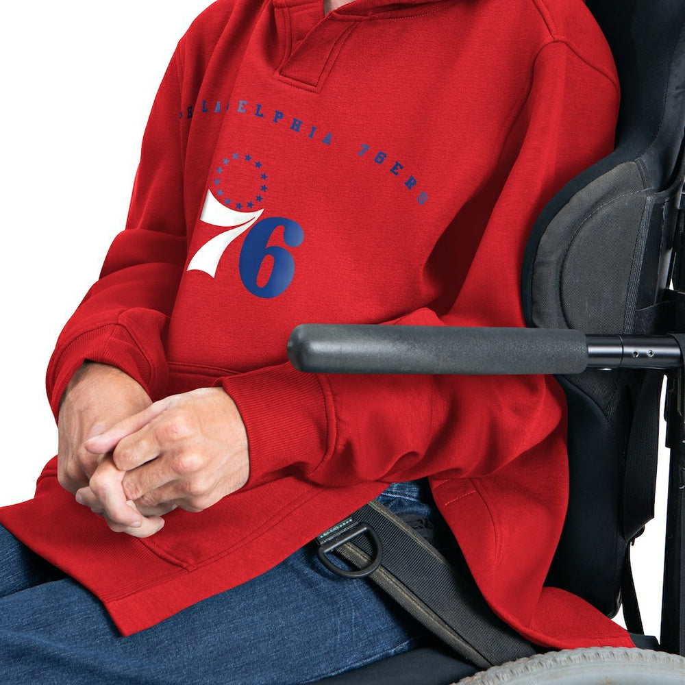 Philadelphia 76ers G-III Sports by Carl Banks Adaptive Team Arc Fleece Hoodie Red outlet