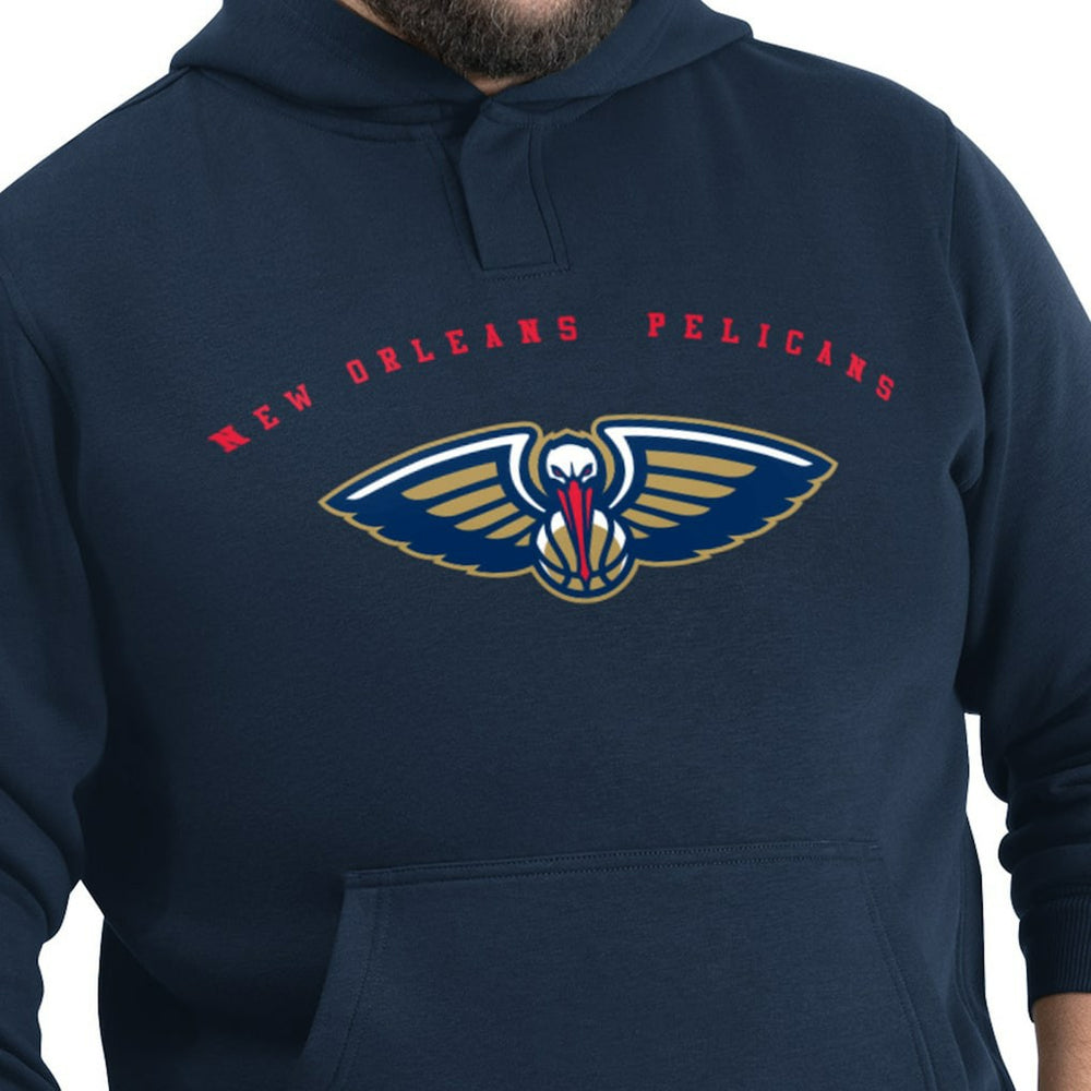 New Orleans Pelicans G-III Sports by Carl Banks Adaptive Team Arc Fleece Hoodie Navy