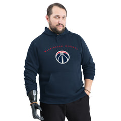 Washington Wizards G-III Sports by Carl Banks Adaptive Team Arc Fleece Hoodie Navy