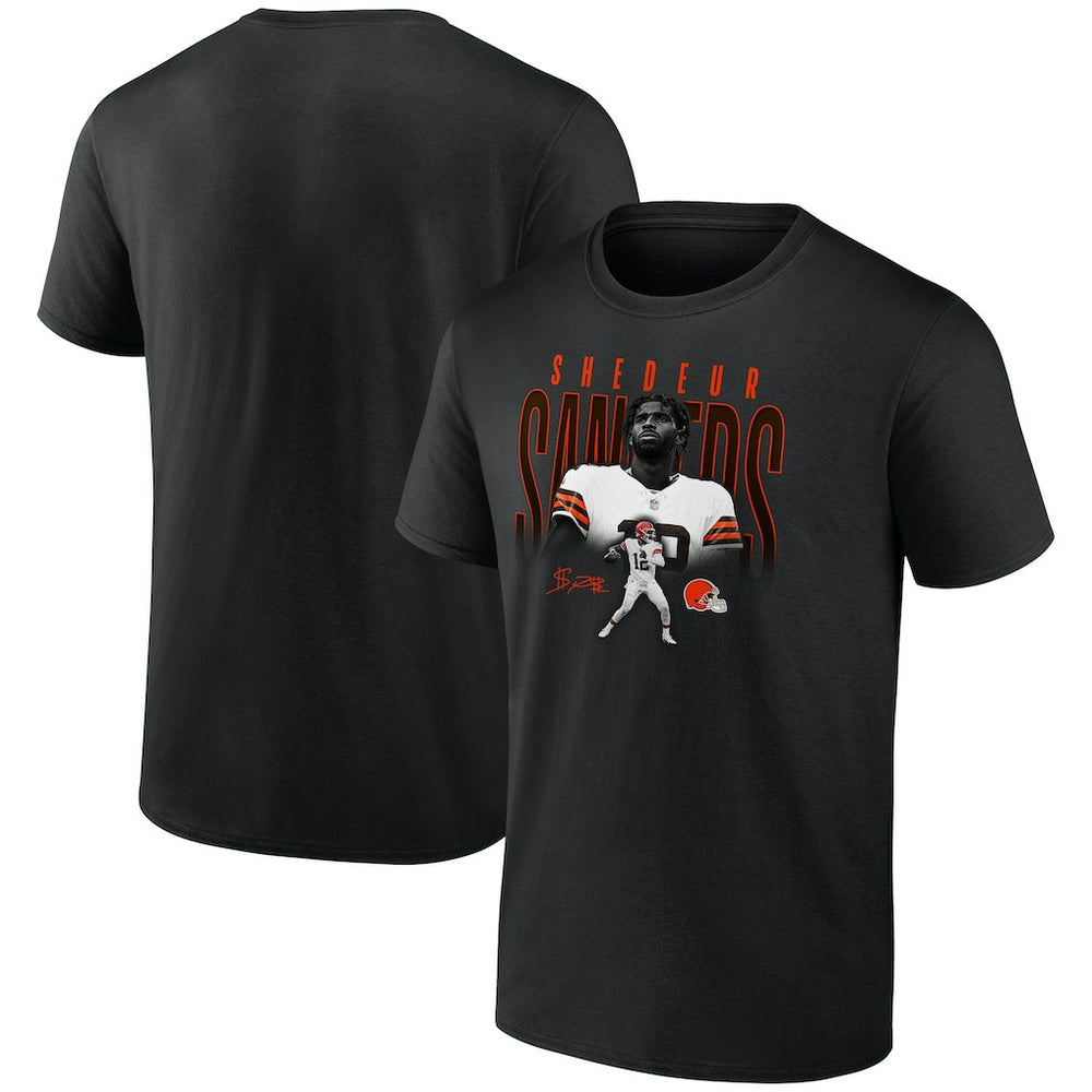 Shedeur Sanders Cleveland Browns Humble Shadow Player Graphic T-Shirt - Black T-shirts