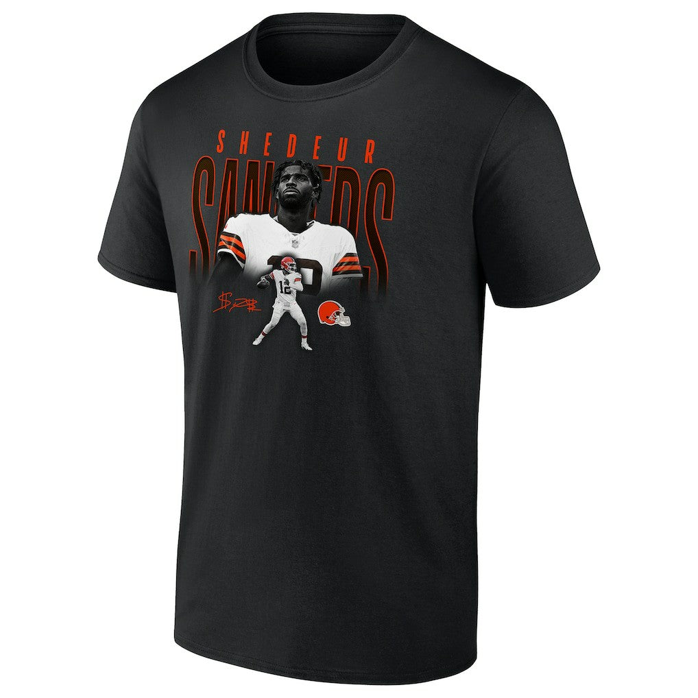 Shedeur Sanders Cleveland Browns Humble Shadow Player Graphic T-Shirt - Black T-shirts