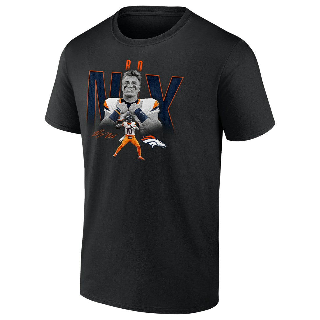 Bo Nix Denver Broncos Humble Shadow Player Graphic T-Shirt - Black T-shirts