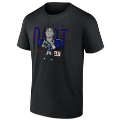 Jaxson Dart New York Giants Humble Shadow Player Graphic T-Shirt - Black T-shirts