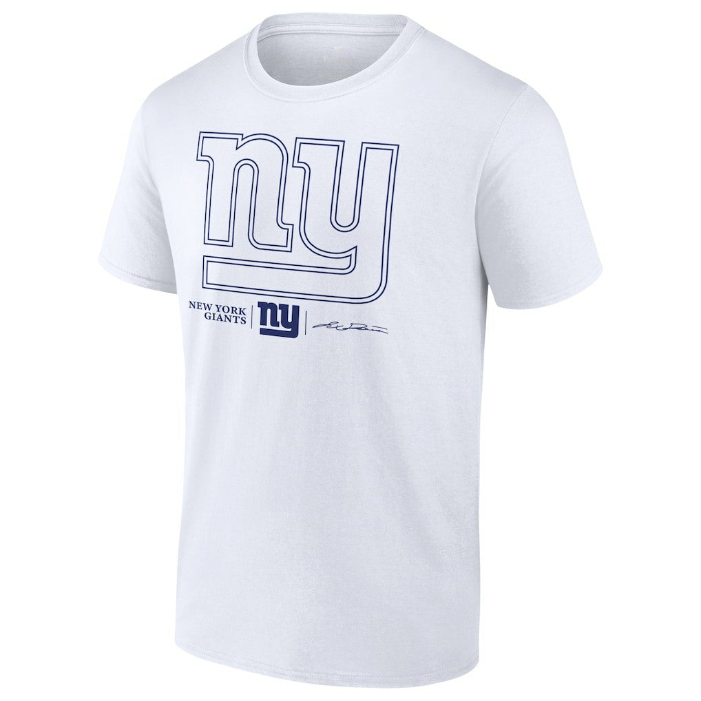 Jaxson Dart New York Giants Tonal Name & Number T-Shirt - White T-shirts