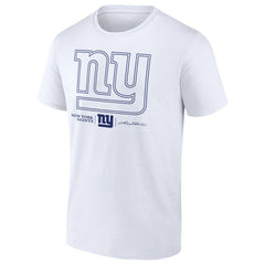 Jaxson Dart New York Giants Tonal Name & Number T-Shirt - White T-shirts