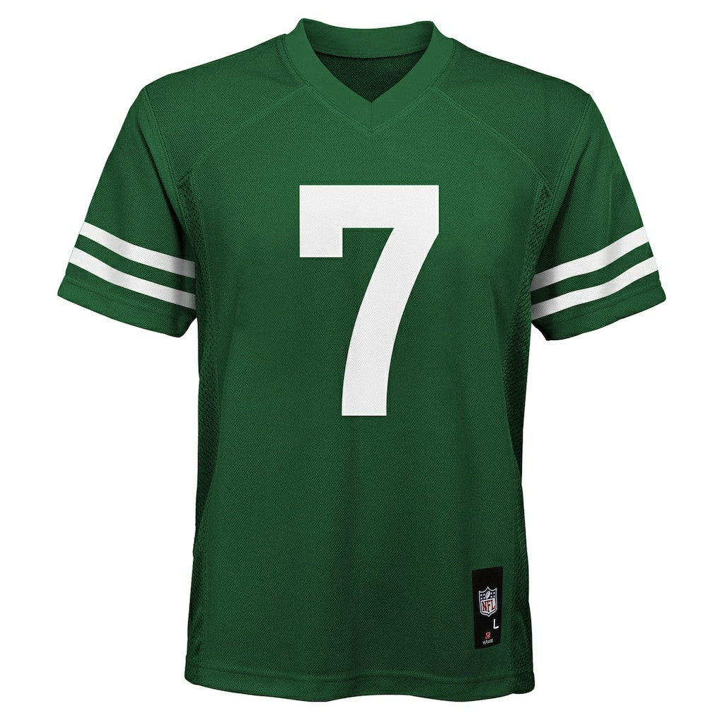 Justin Fields New York Jets Youth Replica Player Jersey - Legacy Green Jerseys
