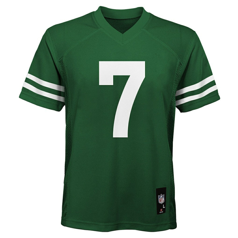 Justin Fields New York Jets Youth Replica Player Jersey - Legacy Green Jerseys