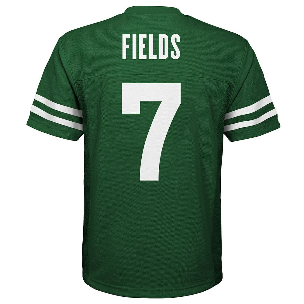 Justin Fields New York Jets Youth Replica Player Jersey - Legacy Green Jerseys