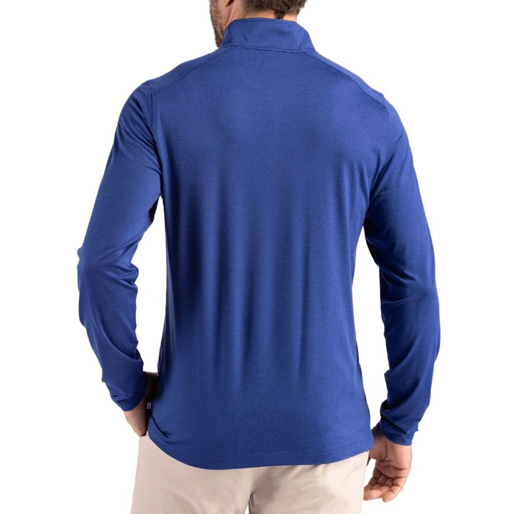 Buffalo Bills Cutter & Buck Coastline Epic Comfort Recycled Quarter-Zip Pullover - Royal Pullover