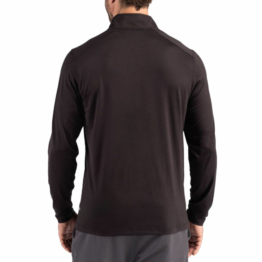 Detroit Lions Cutter & Buck Coastline Epic Comfort Recycled Quarter-Zip Pullover - Black Pullover