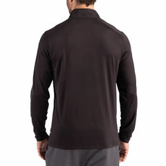 Detroit Lions Cutter & Buck Coastline Epic Comfort Recycled Quarter-Zip Pullover - Black Pullover