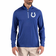 Indianapolis Colts Cutter & Buck Coastline Epic Comfort Recycled Quarter-Zip Pullover - Royal Pullover