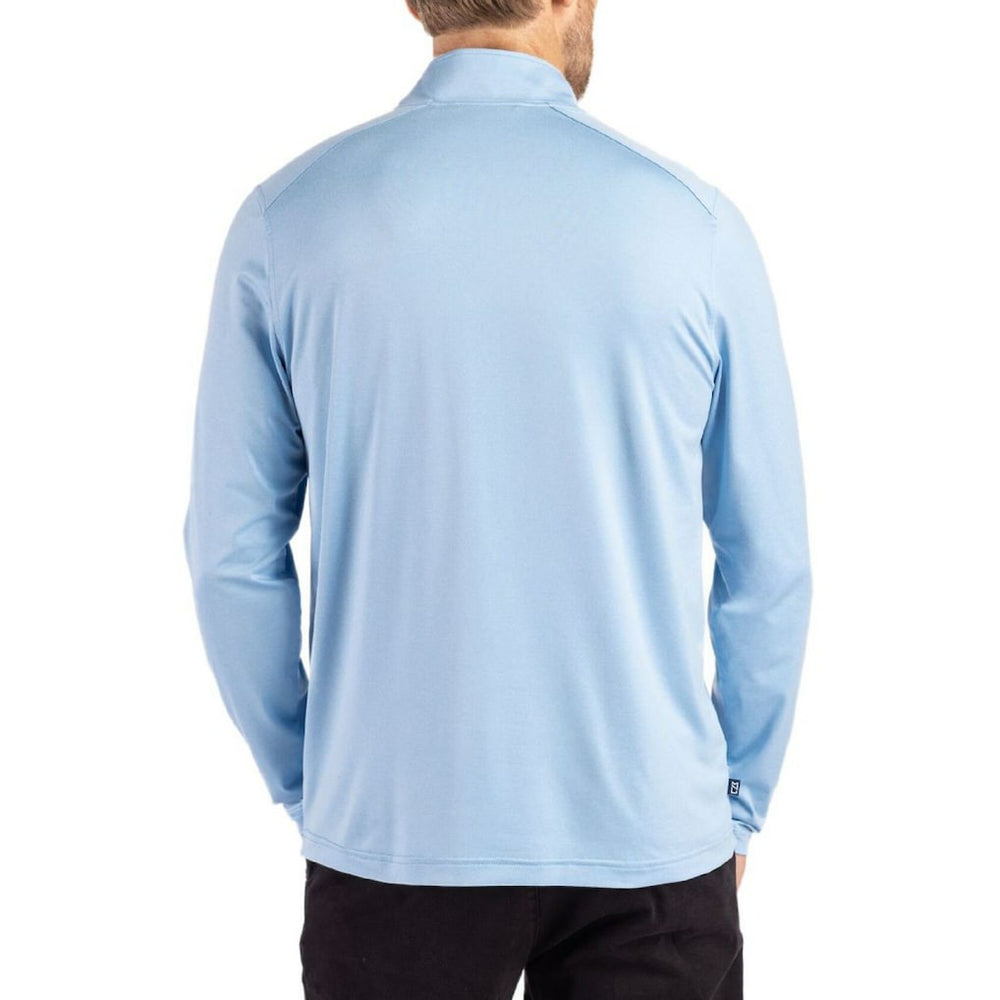 Los Angeles Chargers Cutter & Buck Coastline Epic Comfort Recycled Quarter-Zip Pullover - Powder Blue Pullover