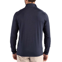 Seattle Seahawks Cutter & Buck Coastline Epic Comfort Recycled Quarter-Zip Pullover - College Navy Pullover