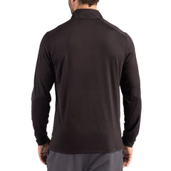 San Francisco 49ers Cutter & Buck Coastline Epic Comfort Recycled Quarter-Zip Pullover - Black Pullover