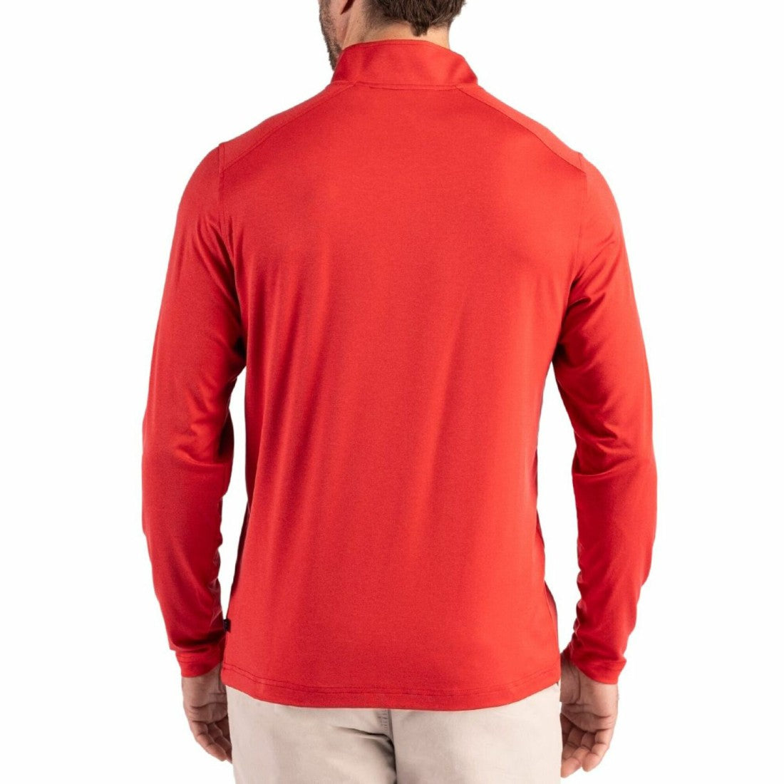 Tampa Bay Buccaneers Cutter & Buck Coastline Epic Comfort Recycled Quarter-Zip Pullover - Red Pullover