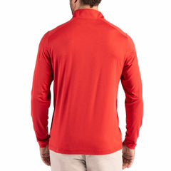 Tampa Bay Buccaneers Cutter & Buck Coastline Epic Comfort Recycled Quarter-Zip Pullover - Red Pullover