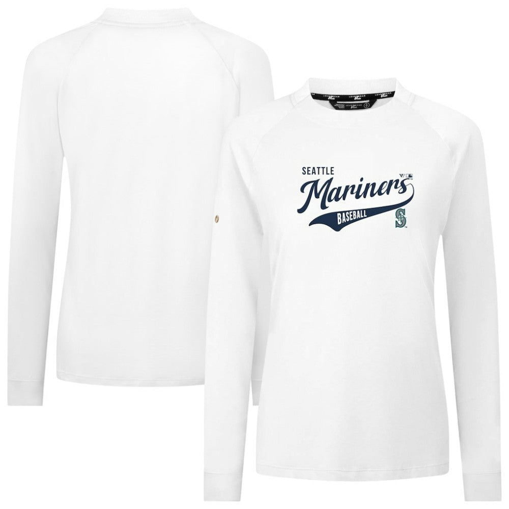 Seattle Mariners Levelwear Women's Slender Glide T-Shirt - White T-shirts