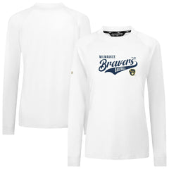Milwaukee Brewers Levelwear Women's Slender Glide T-Shirt - White T-shirts