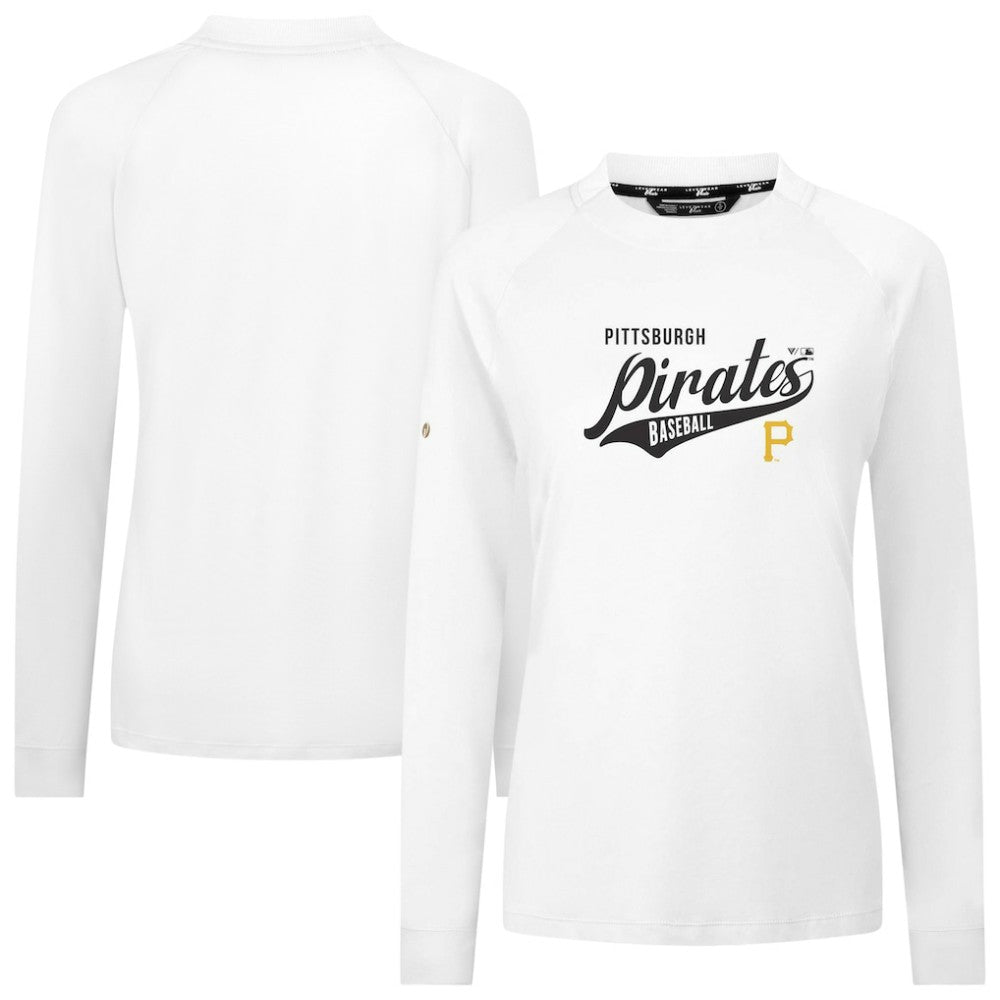 Pittsburgh Pirates Levelwear Women's Slender Glide T-Shirt - White T-shirts