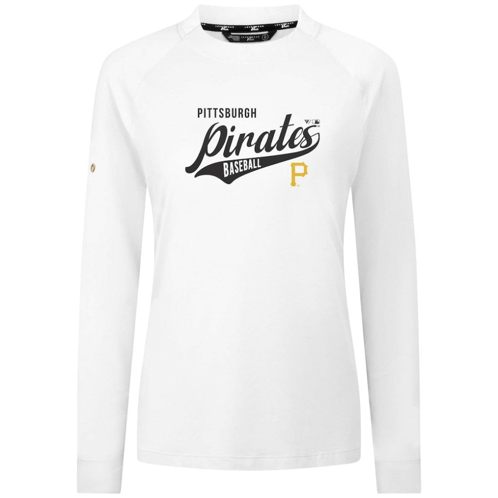Pittsburgh Pirates Levelwear Women's Slender Glide T-Shirt - White T-shirts