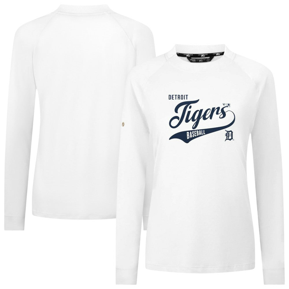 Detroit Tigers Levelwear Women's Slender Glide T-Shirt - White T-shirts