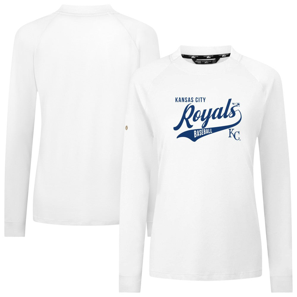 Kansas City Royals Levelwear Women's Slender Glide T-Shirt - White T-shirts