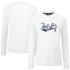 Boston Red Sox Levelwear Women's Slender Glide T-Shirt - White T-shirts