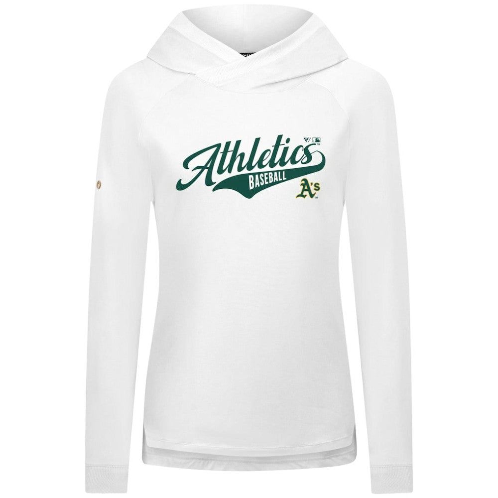 Athletics Levelwear Women's Slender Glide Raglan Hoodie - White Hoodies