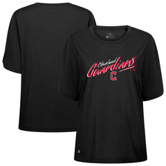 Cleveland Guardians Levelwear Women's Bloom Sizzle T-Shirt - Black T-shirts
